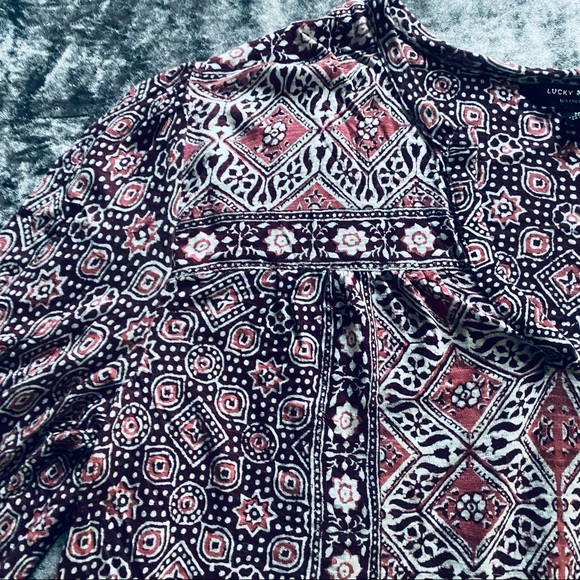 Lucky Brand Paisley Print Super Soft Tunic - Picture 3 of 6